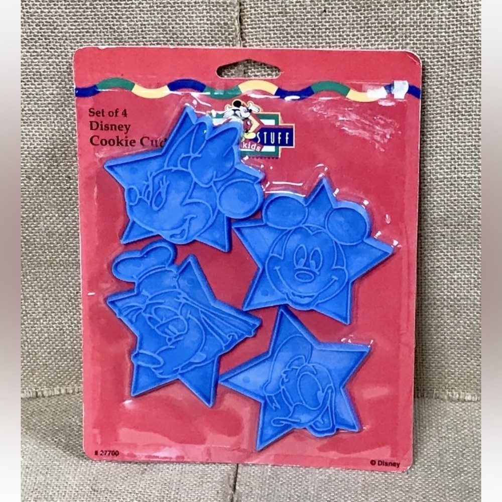 Vintage Disney Cookie Cutters Set Mickey Minnie Mouse Goofy Donald Duck New NOS